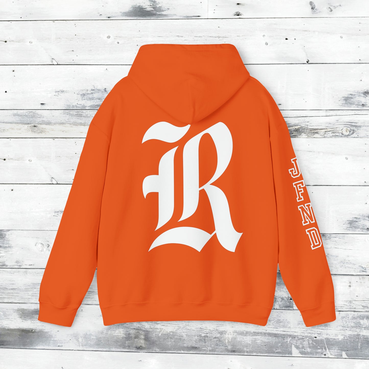 Jackets Stinger Hoodie Front - JFND Sleeve - Old School R back