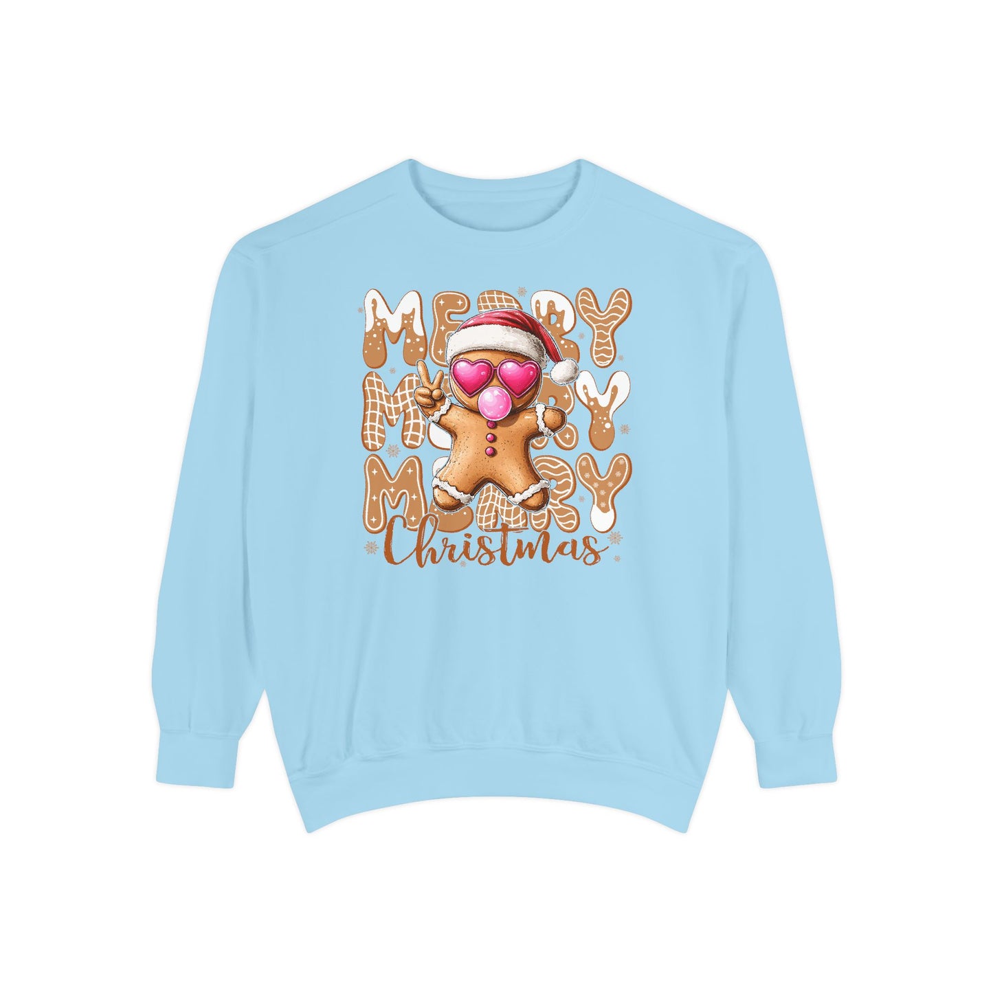 Merry Merry Gingerbread Man Comfort Colors Sweater
