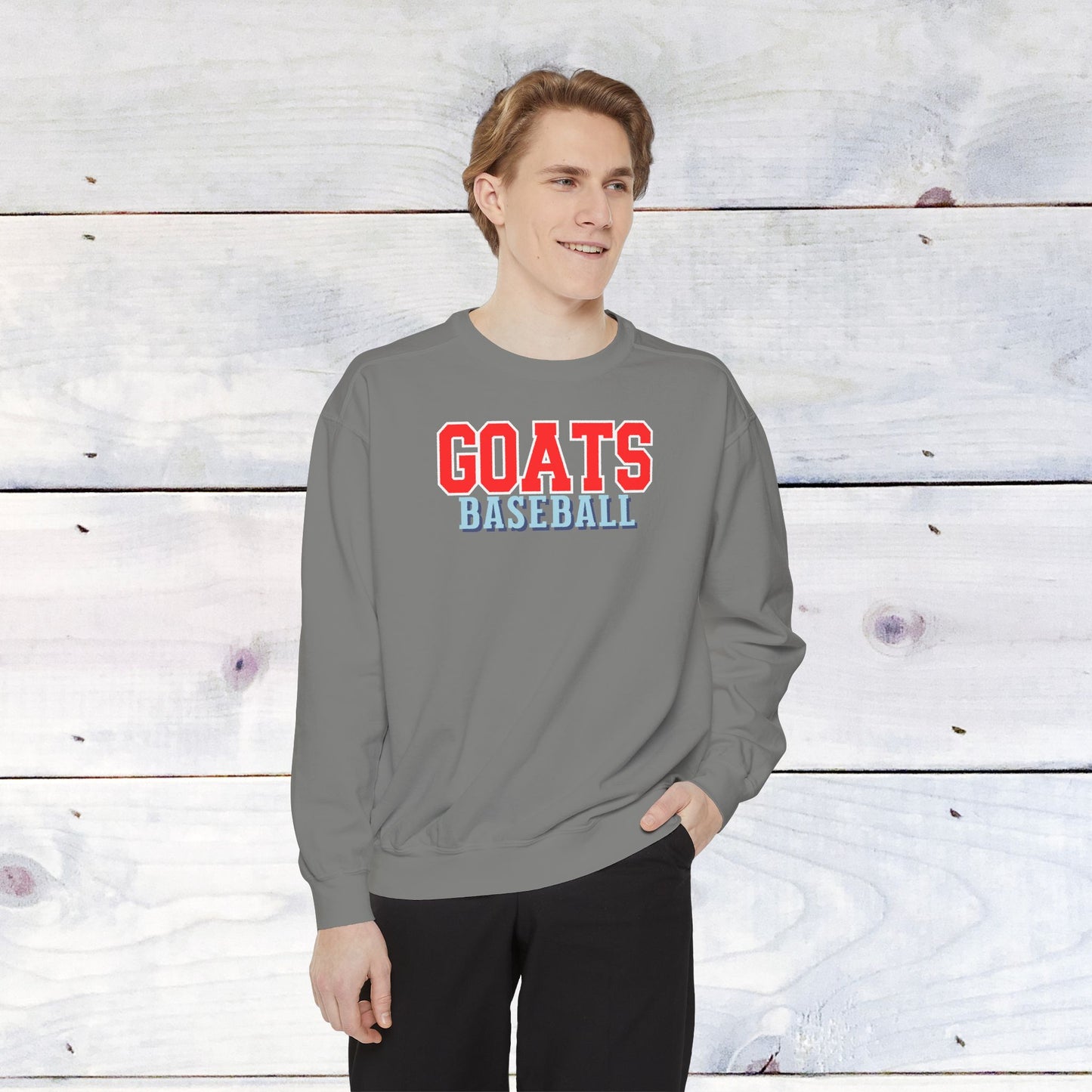 Goats Baseball Comfort Color Sweatshirt
