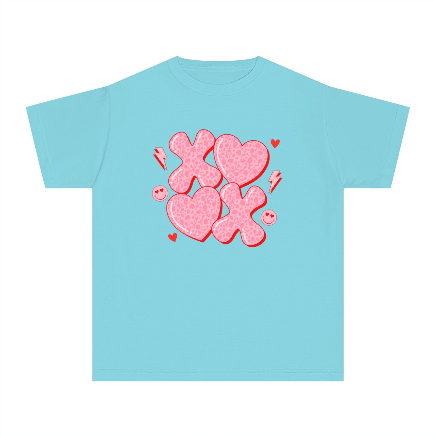 XOXO Cheetah Youth Comfort Colors Tee