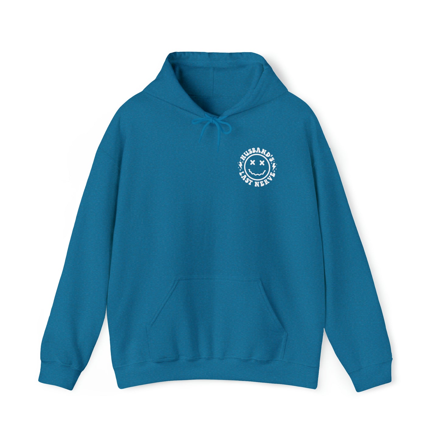 Husband's Last Nerve Hoodie - White Text