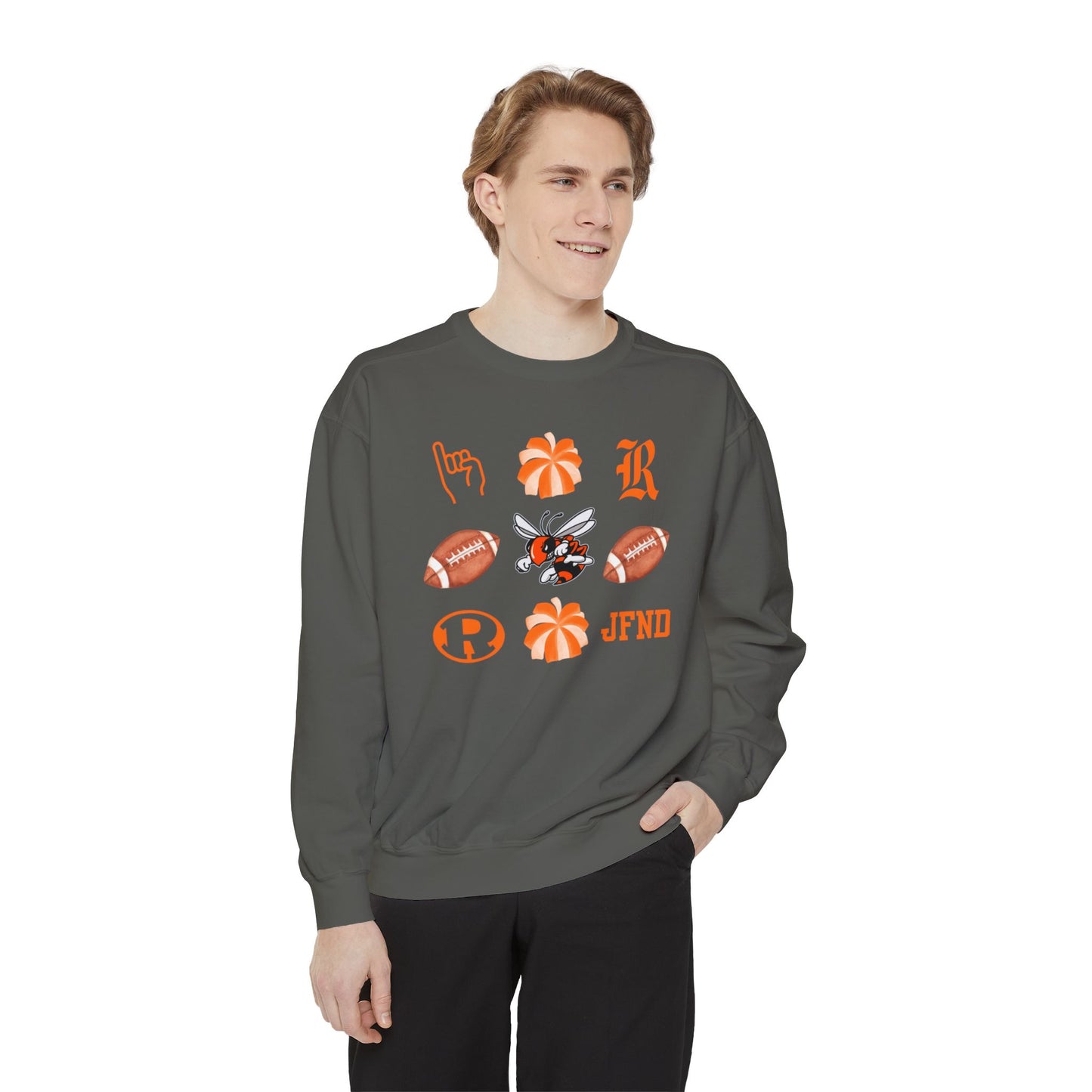 Jackets Poms & Footballs Comfort Colors Sweater