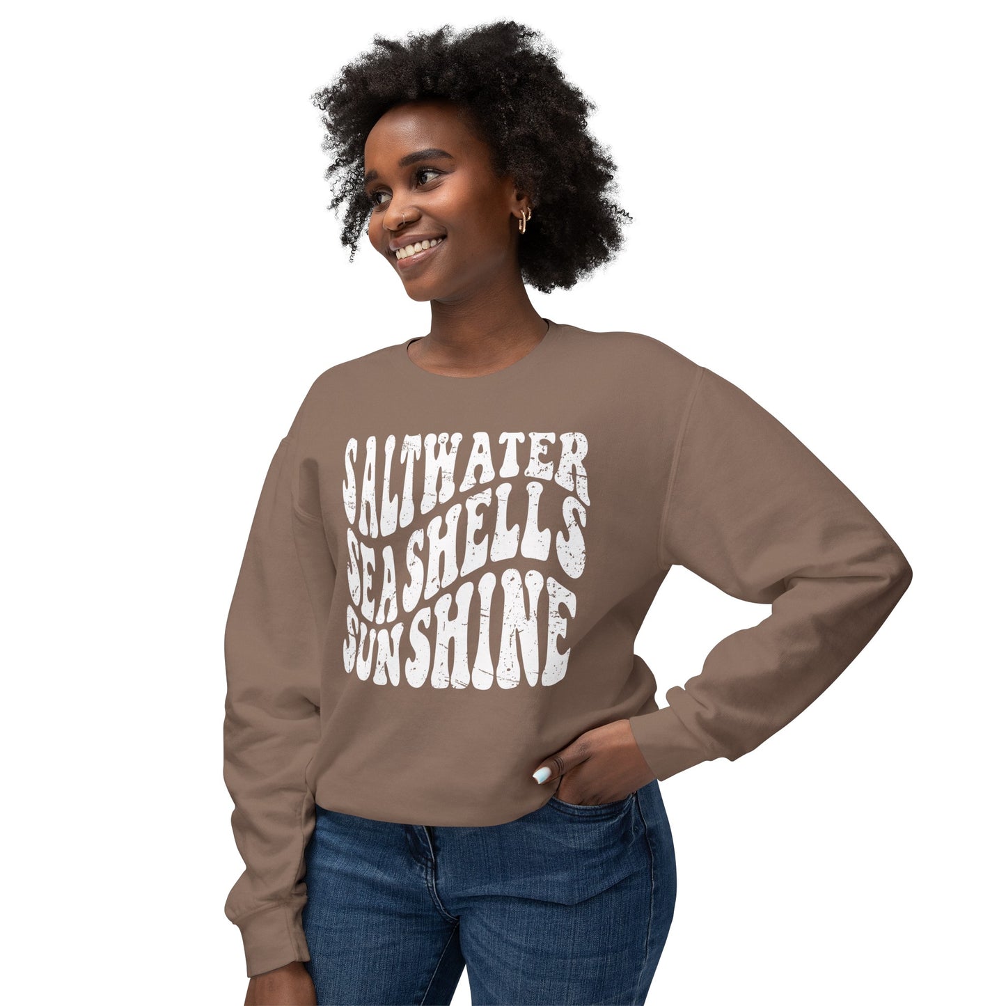 Sunshine, Seashells, Saltwater Comfort Colors Sweater