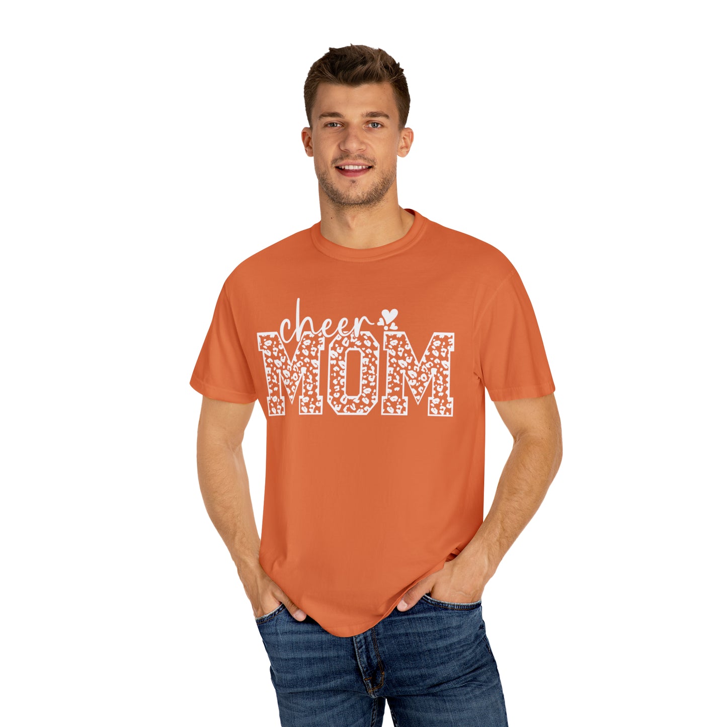 Cheetah Cheer Mom - Comfort Colors T