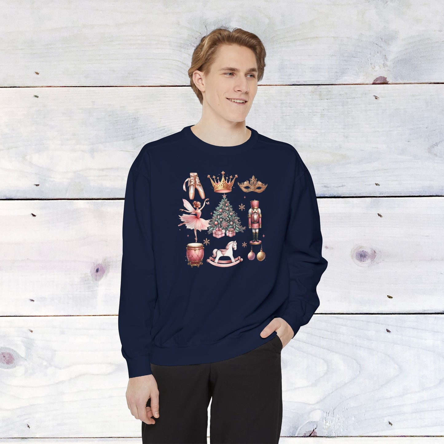 The Nutcracker Grid Comfort Colors Sweater