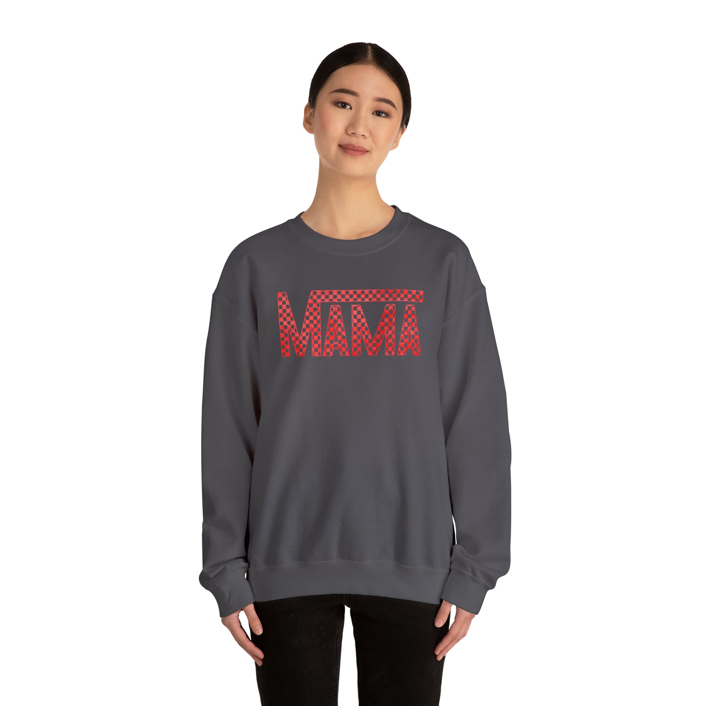 Red Mama Checkered Sweater