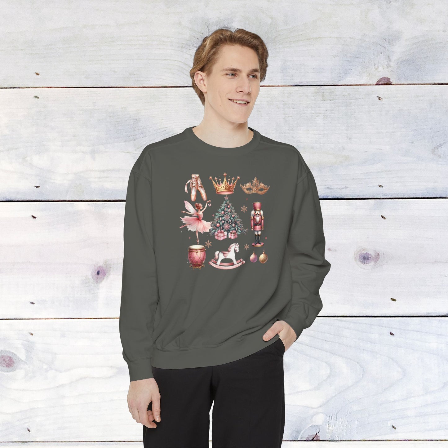 The Nutcracker Grid Comfort Colors Sweater