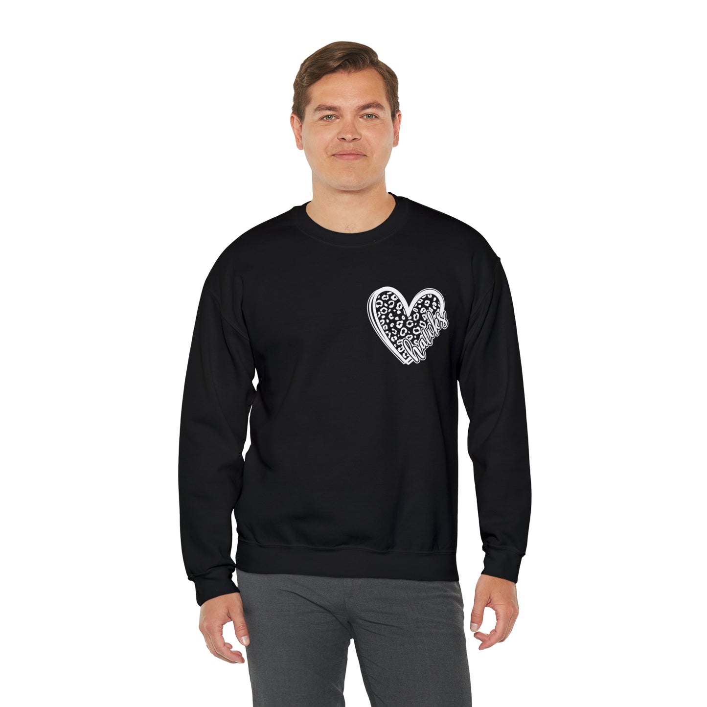 Hawks Cheetah Heart Sweater