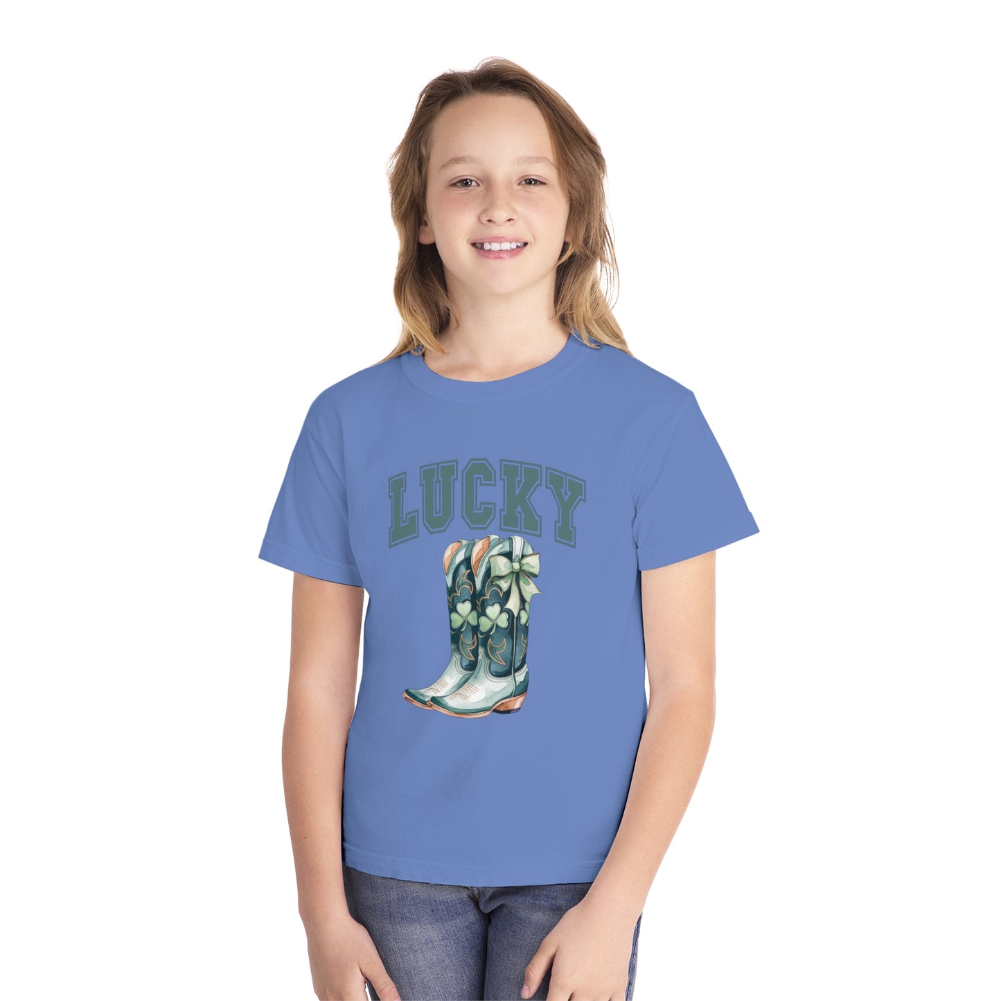 Lucky Girl Youth Comfort Colors Tee