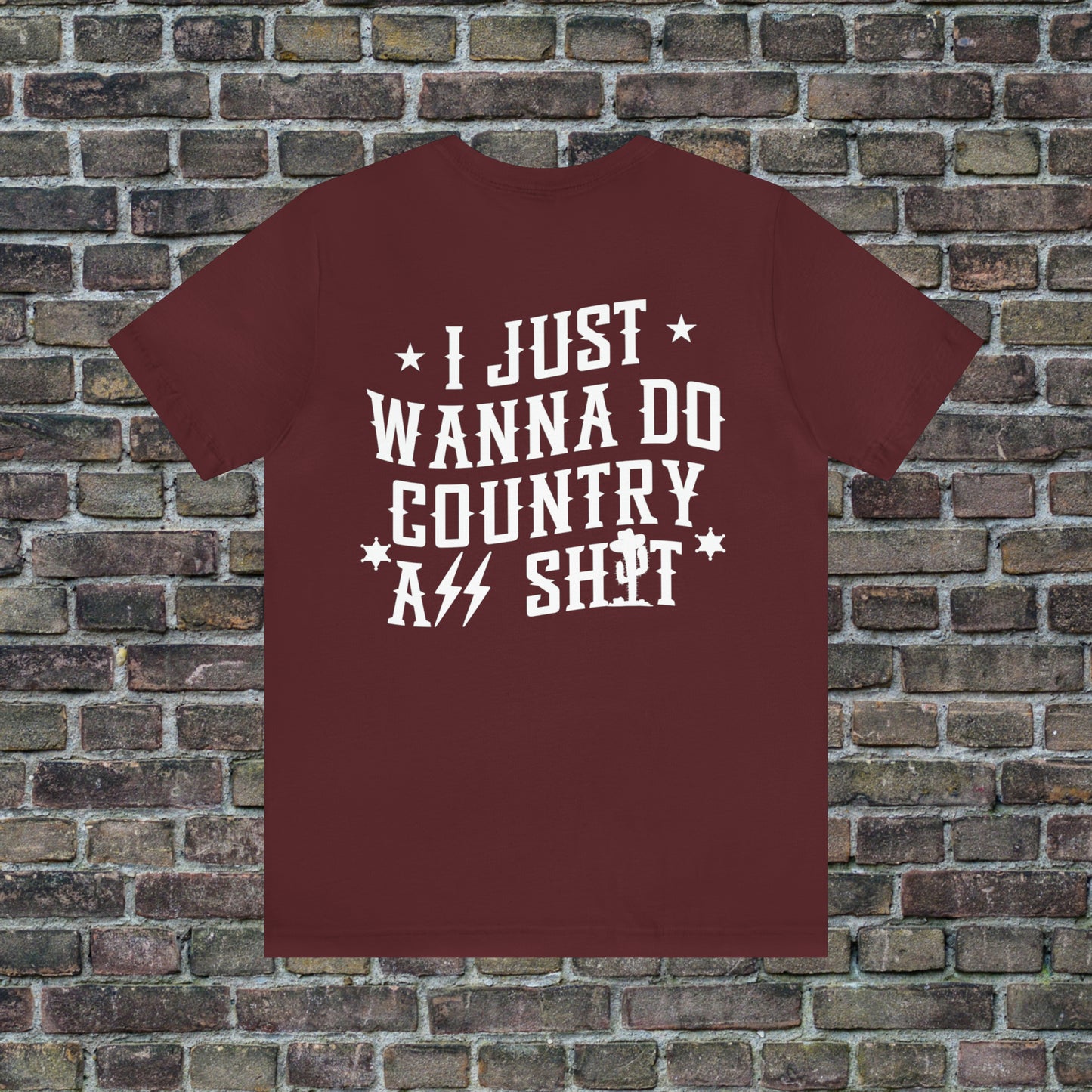 Wallen Tour Shirt - Beer Can Front, Country A$$ Sh*t Back  Unisex T-shirt, White Text