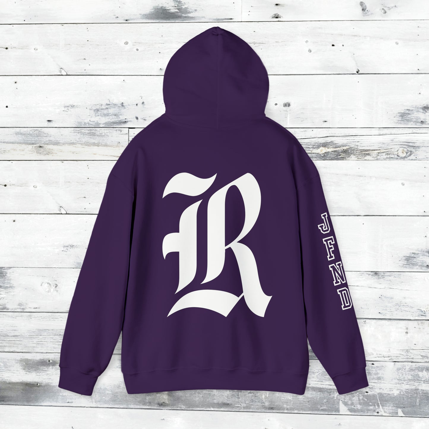 Jackets Stinger Hoodie Front - JFND Sleeve - Old School R back