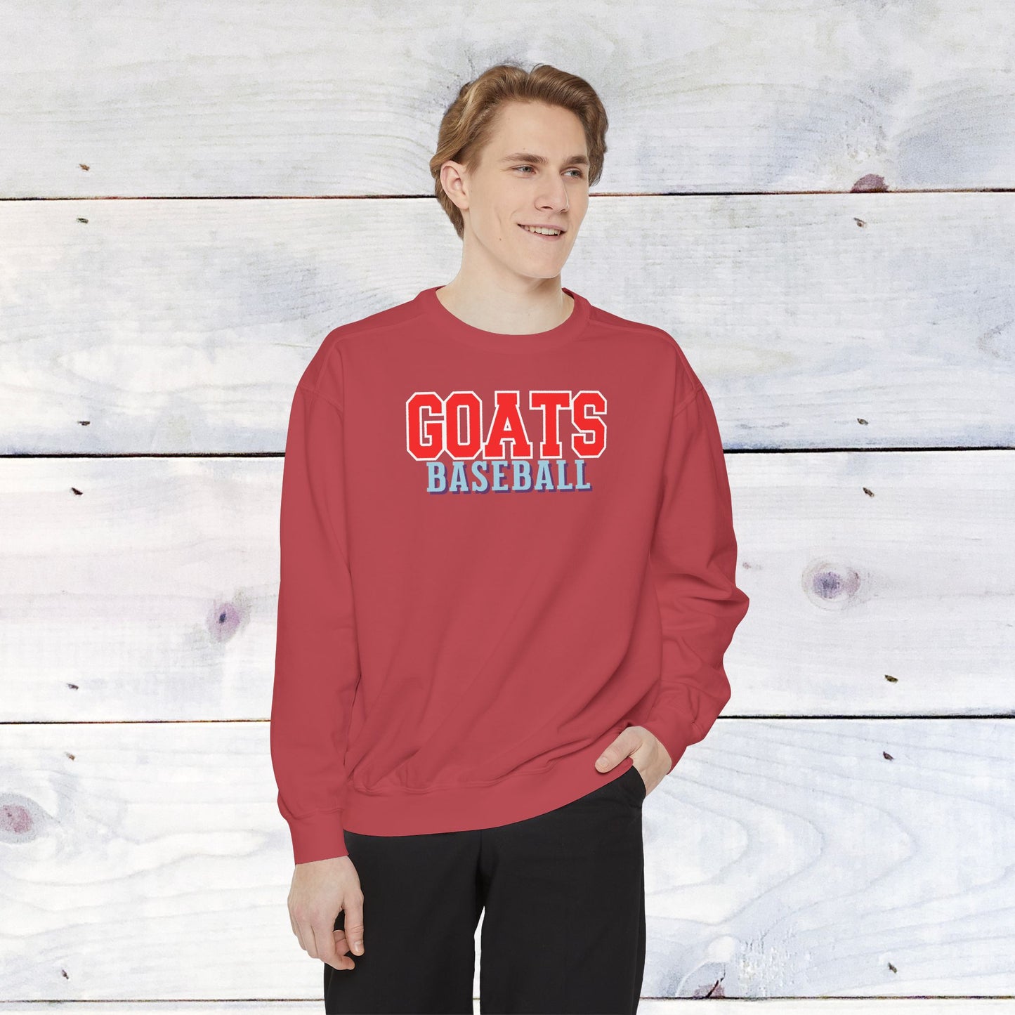 Goats Baseball Comfort Color Sweatshirt
