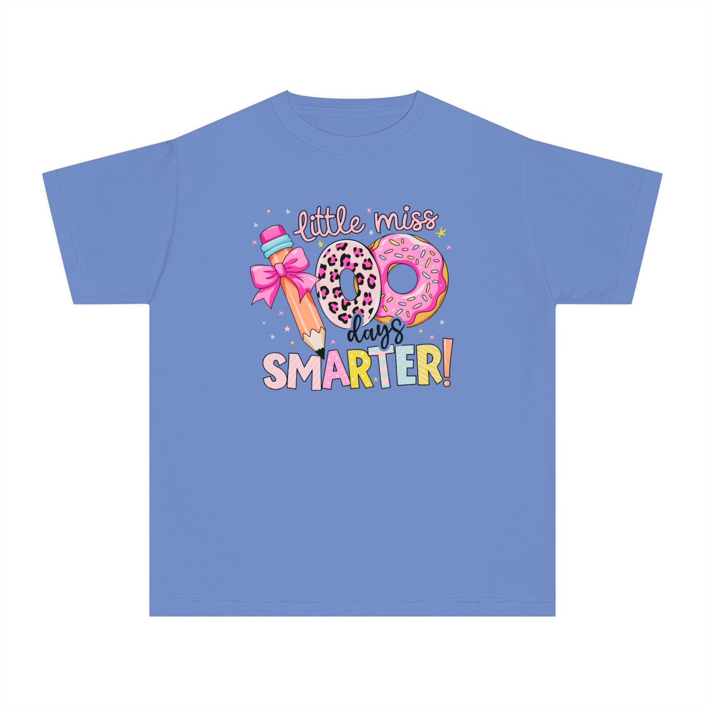 Youth Little Miss 100 Days Comfort Colors Tee