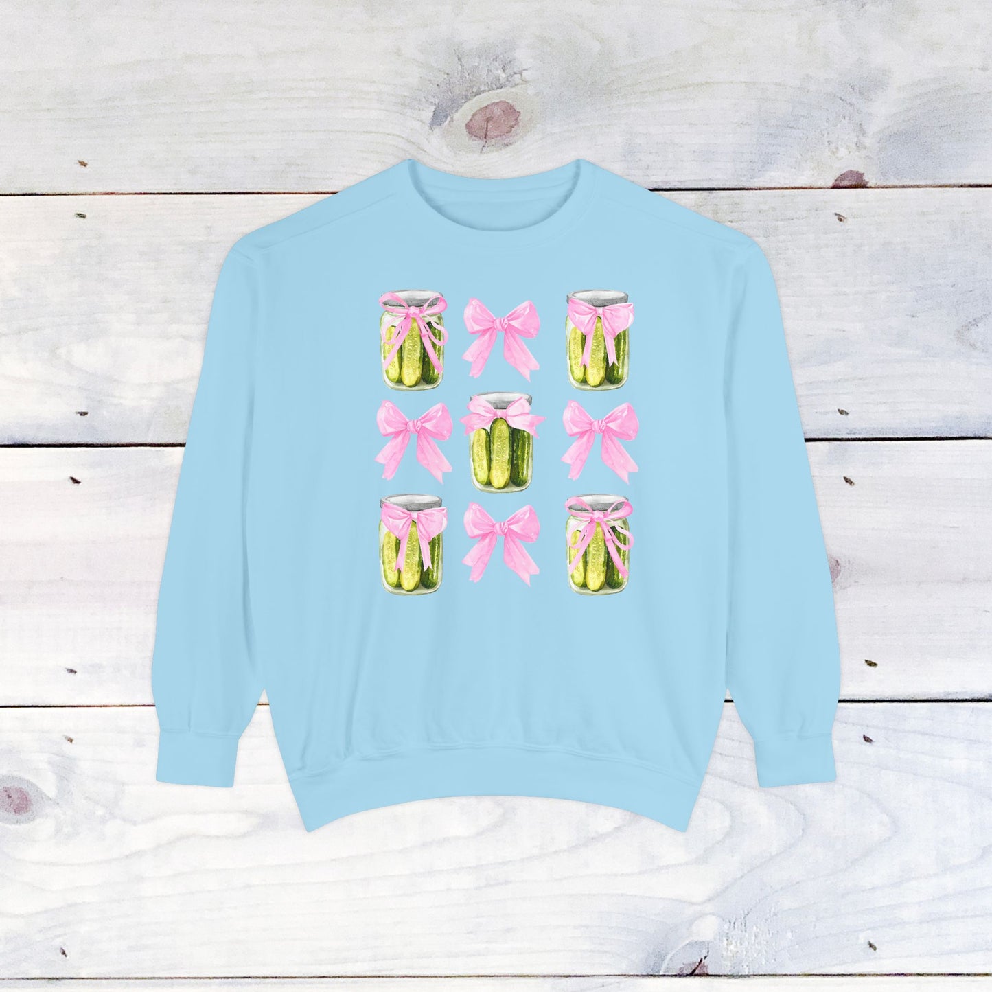 Pickles & Bows Adult Comfort Colors Sweatshirt