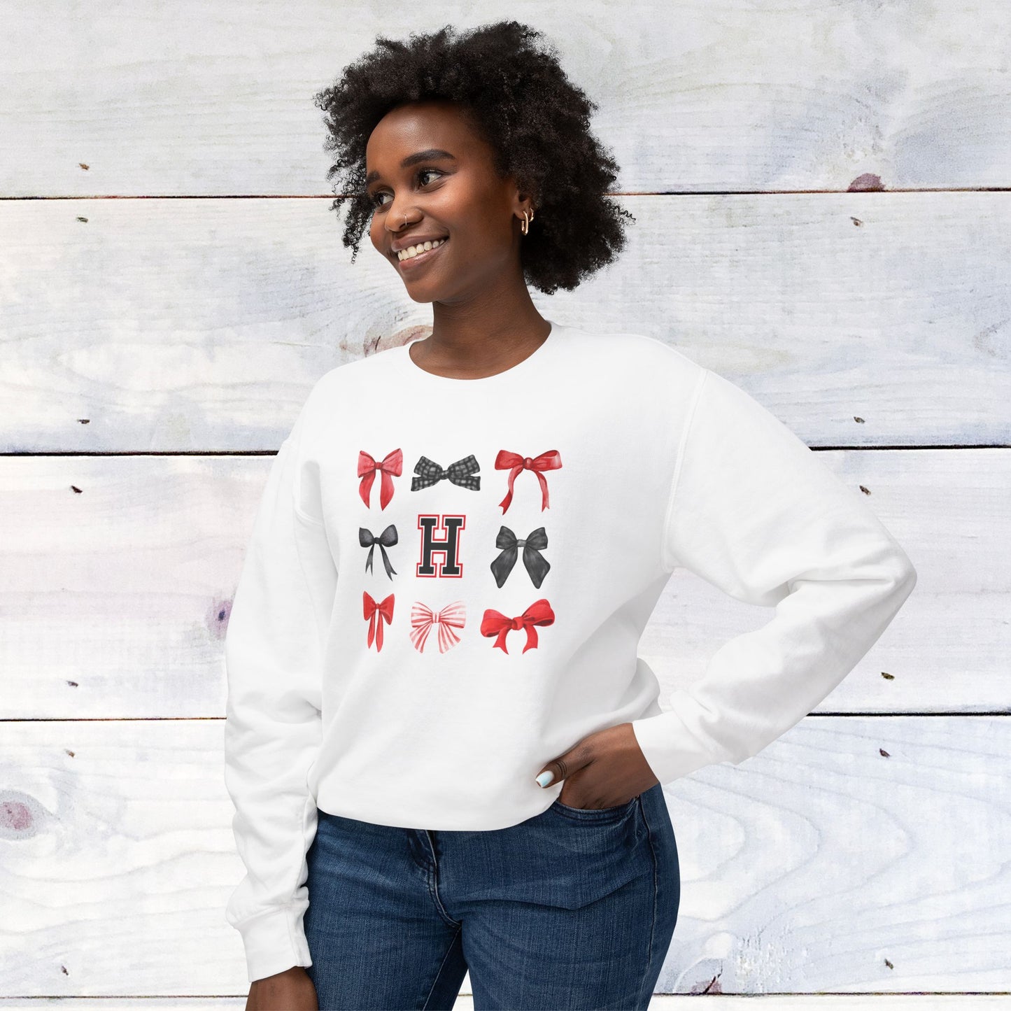 Heath Bow Comfort Colors Sweater