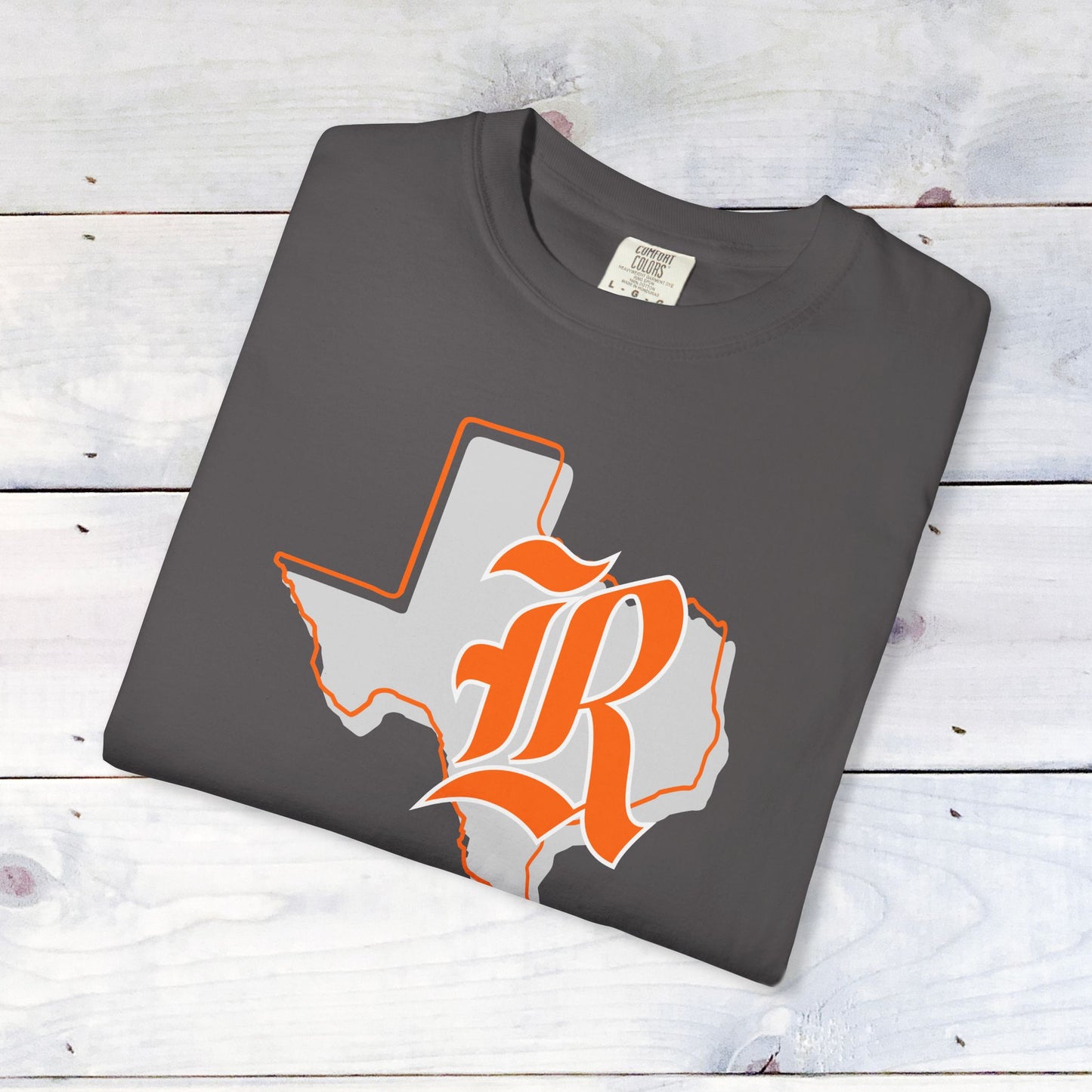 Rockwall Texas Unisex Comfort Colors T-Shirt - Orange Outline