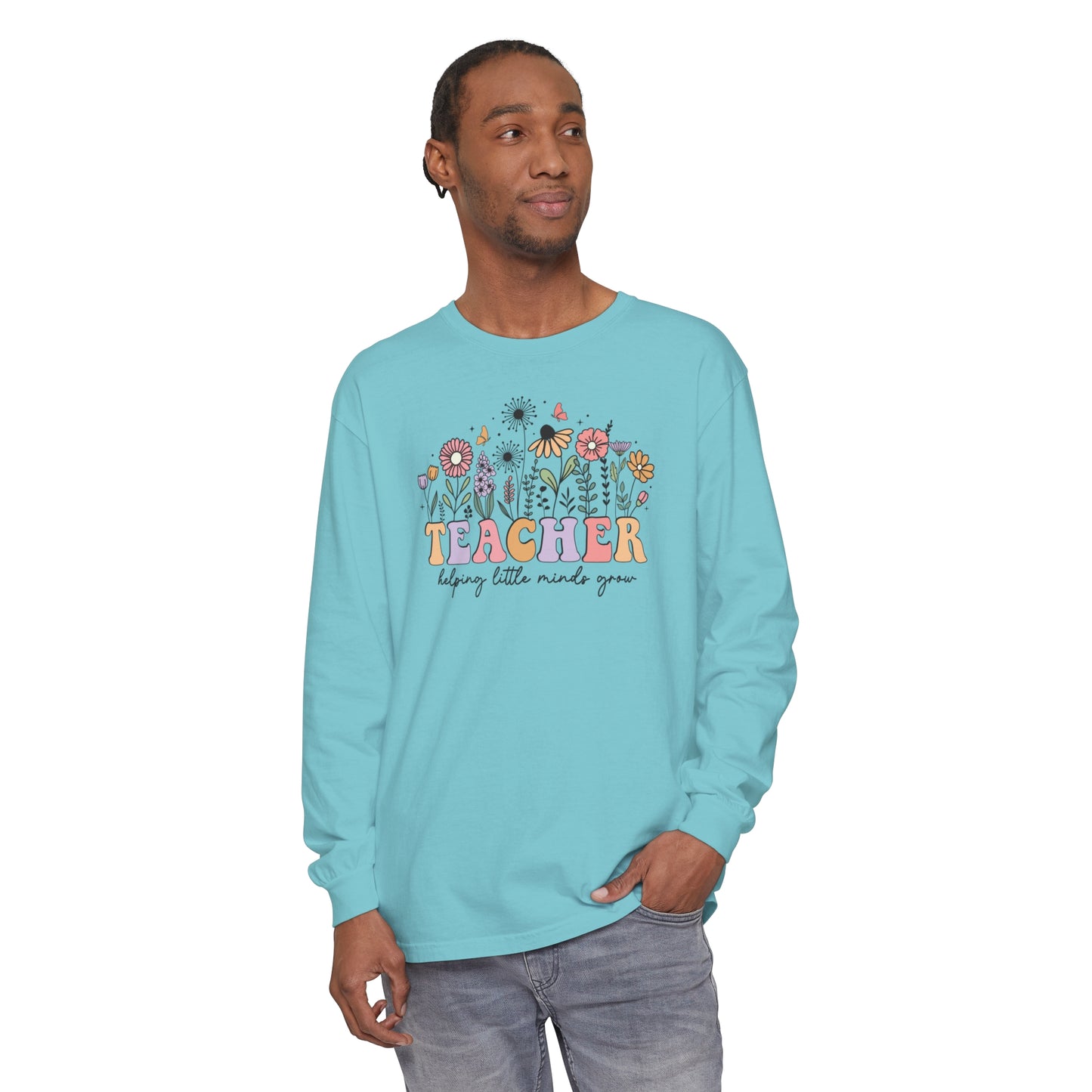 Teacher Long Sleeve Comfort Colors T-Shirt