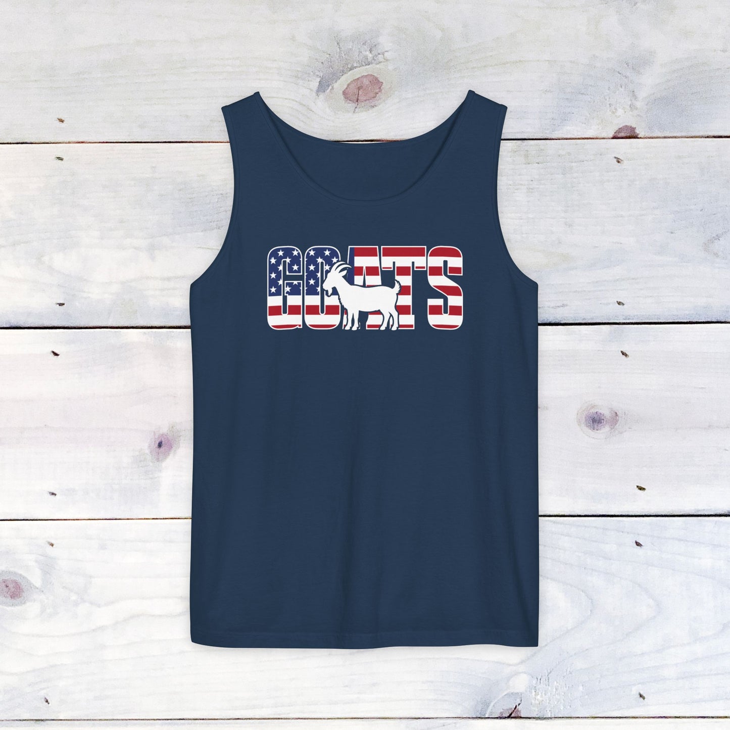 Goats, Stars & Stripes Comfort Colors Tank