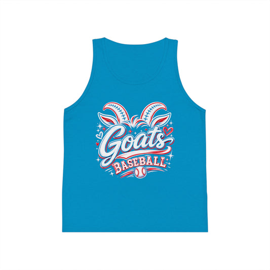 Goats Baseball Kids Jersey Tank Top  Blue