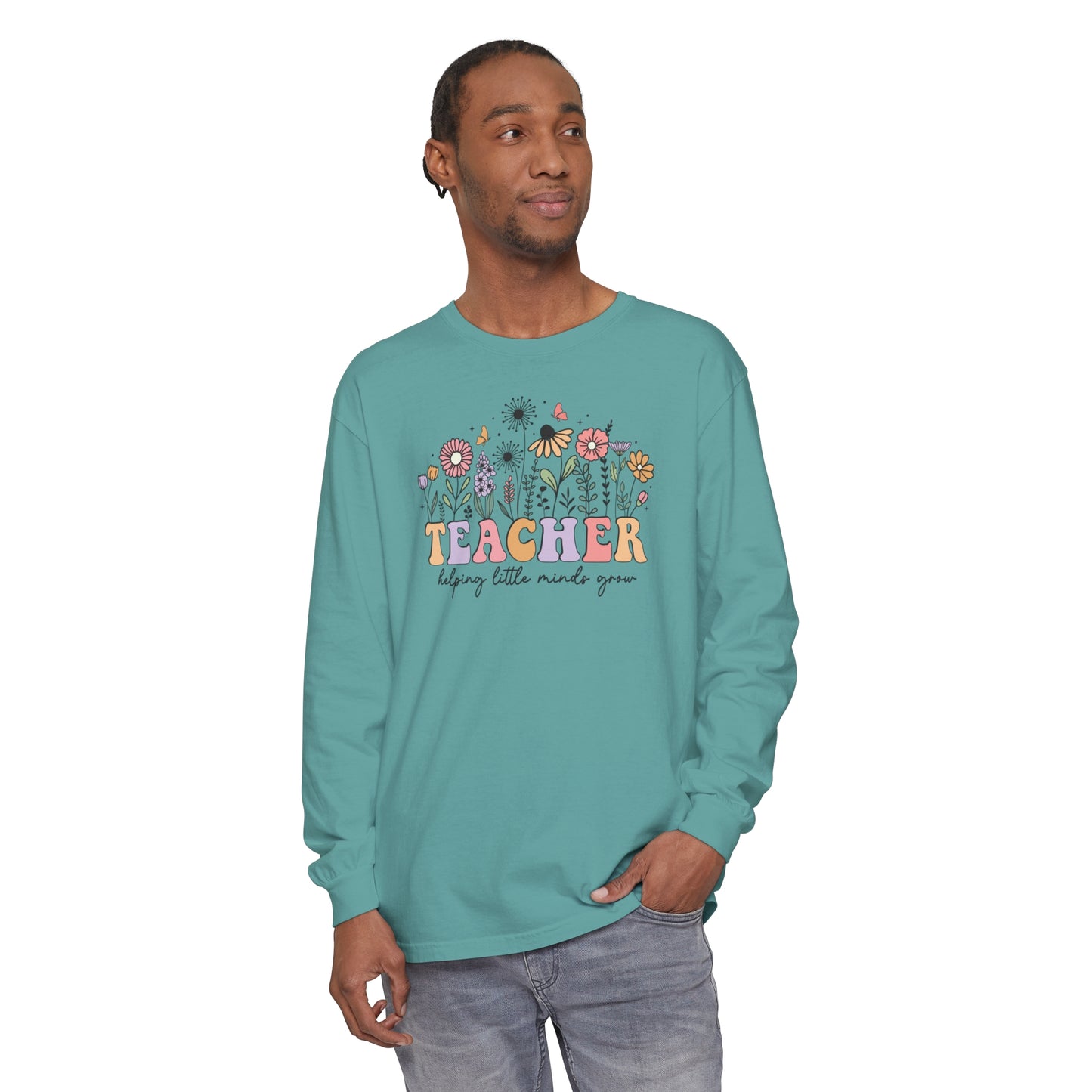 Teacher Long Sleeve Comfort Colors T-Shirt