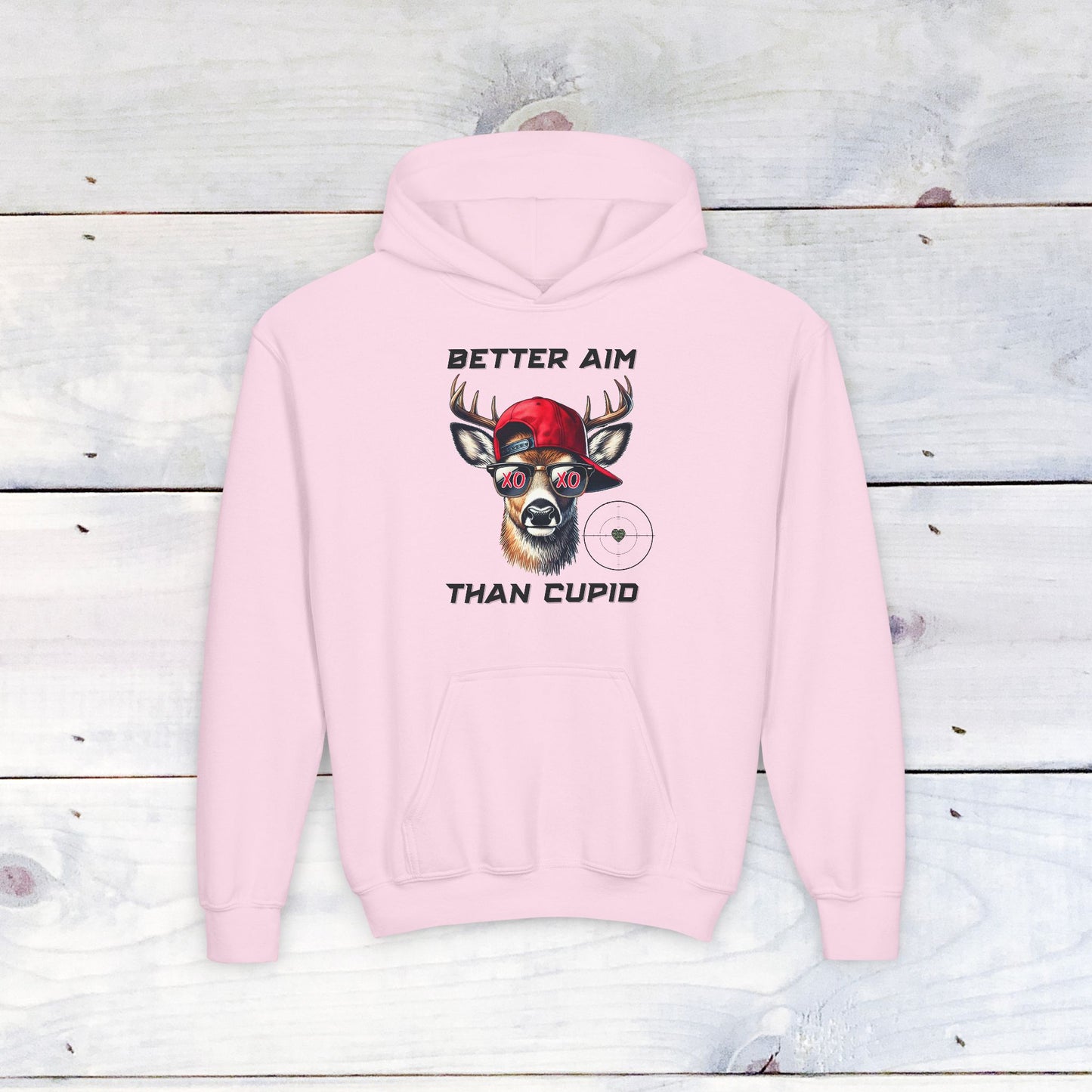 Better Aim than Cupid Youth Sweatshirt - No Background