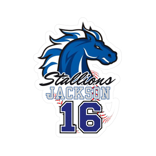 Stallions 16 Custom Vinyl Sticker