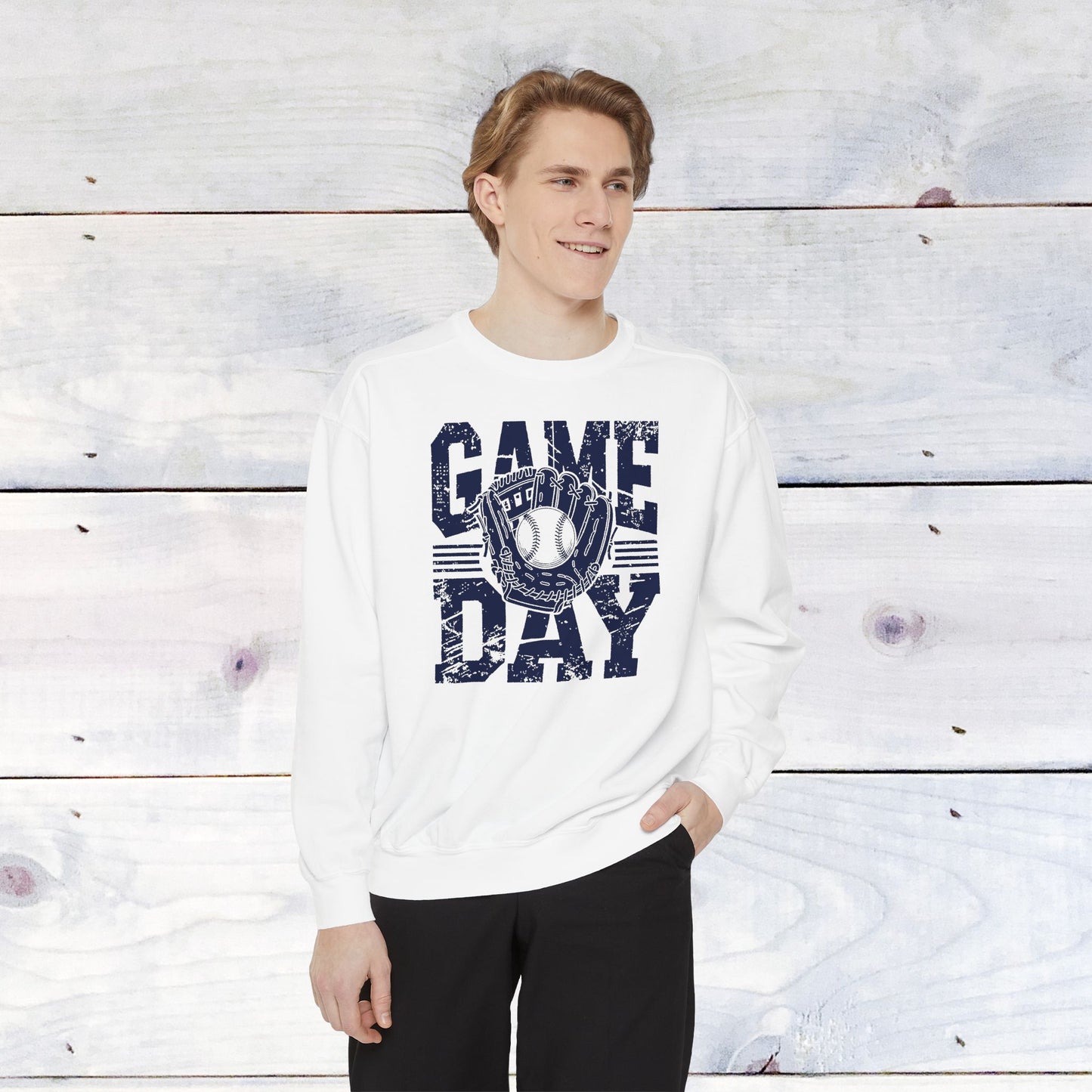Navy Game Day Comfort Colors Sweater