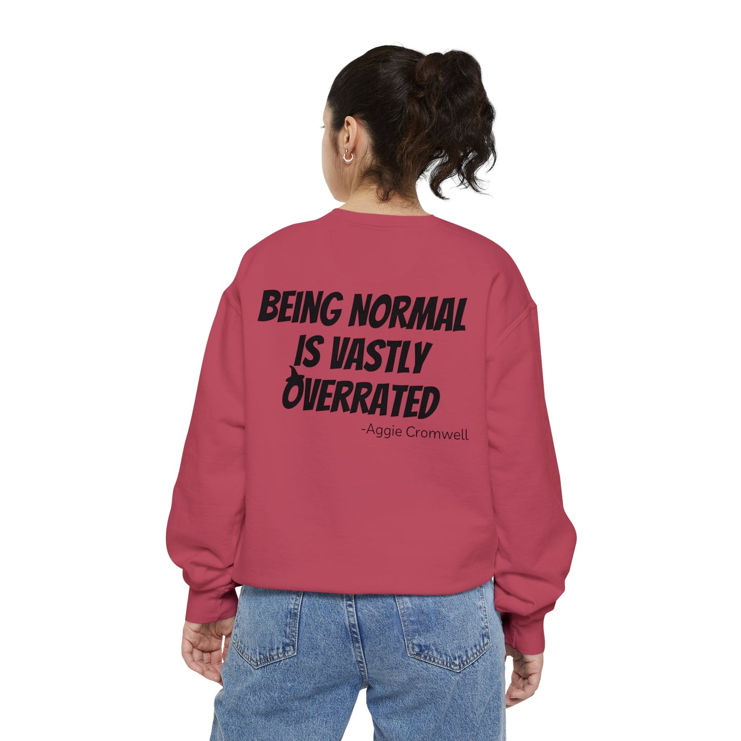 Skull Front, Vastly Overrated Back - Comfort Colors Pullover - Multi Color Options