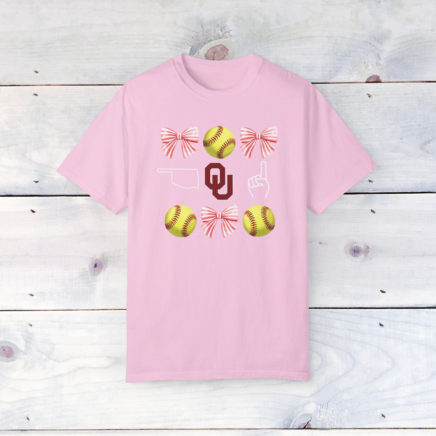 Oklahoma Softball Grid Comfort Colors T