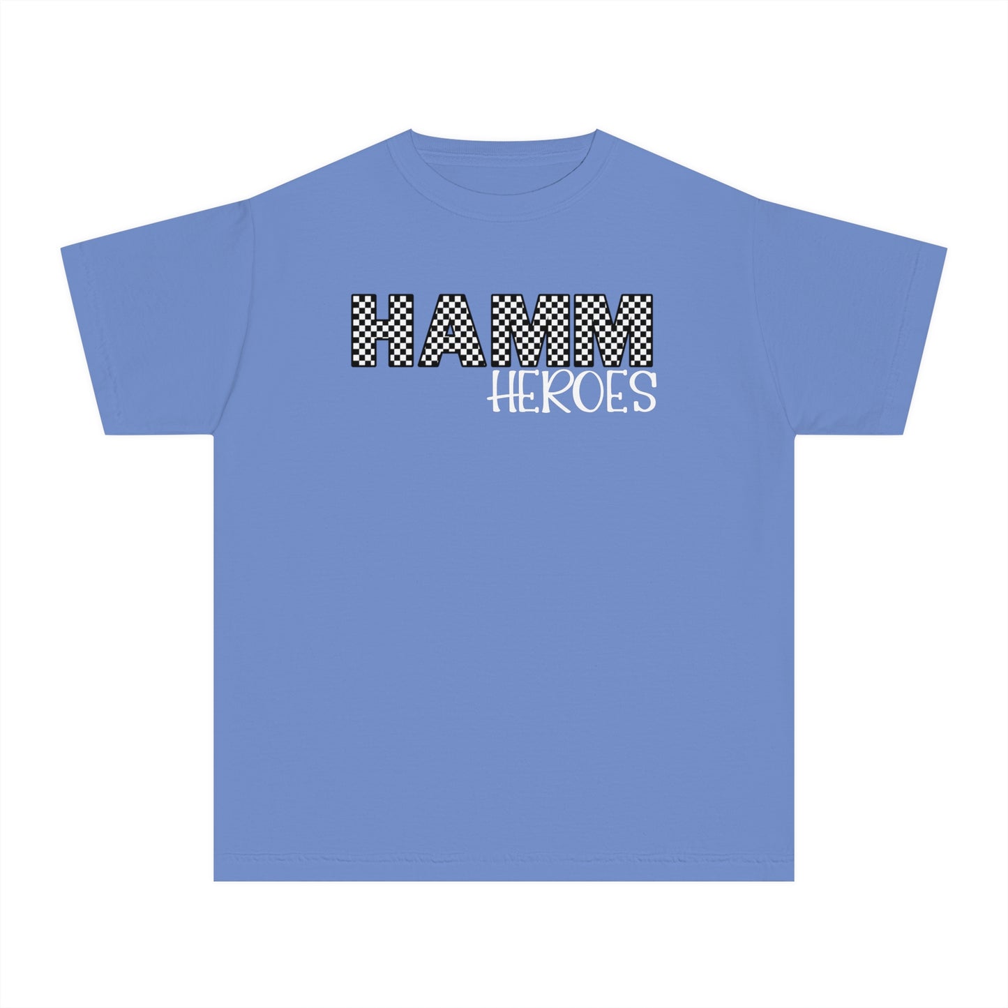 HAMM Checkered Youth Comfort Colors T . White Text