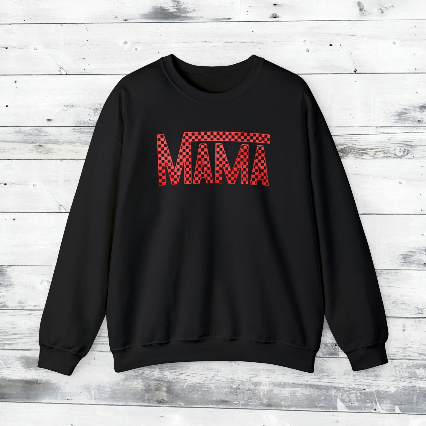 Red Mama Checkered Sweater