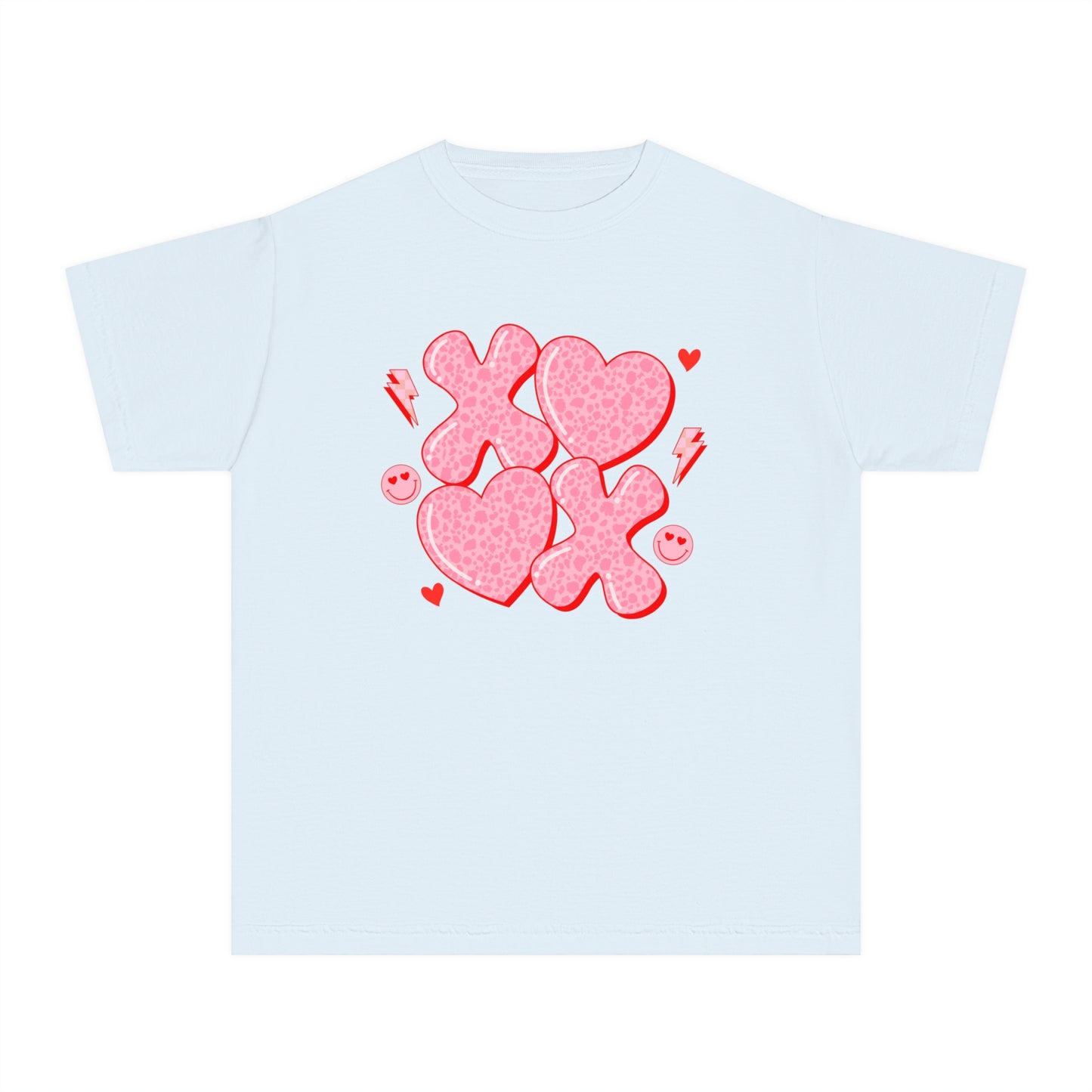 XOXO Cheetah Youth Comfort Colors Tee