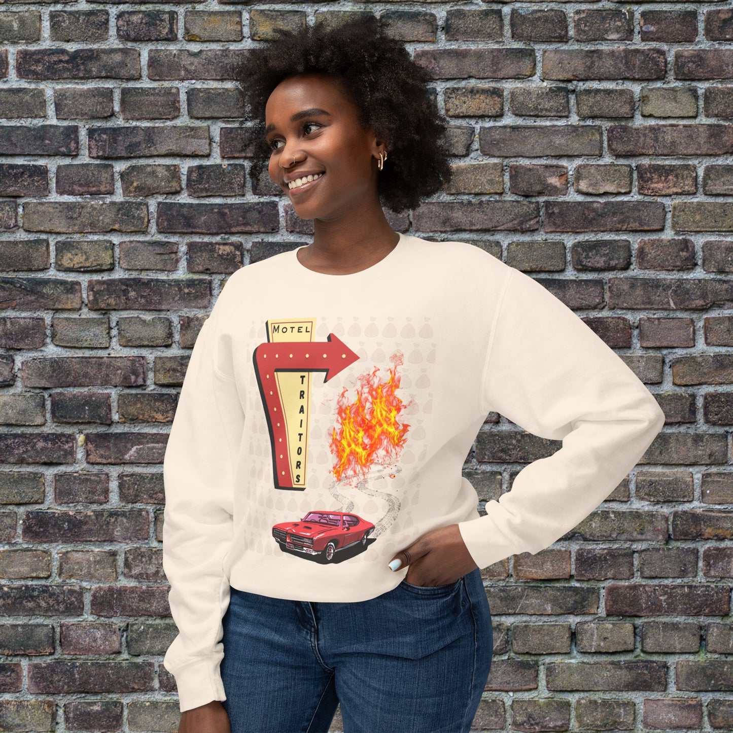 Motel Traitors, Getaway Car - Comfort Colors Sweater