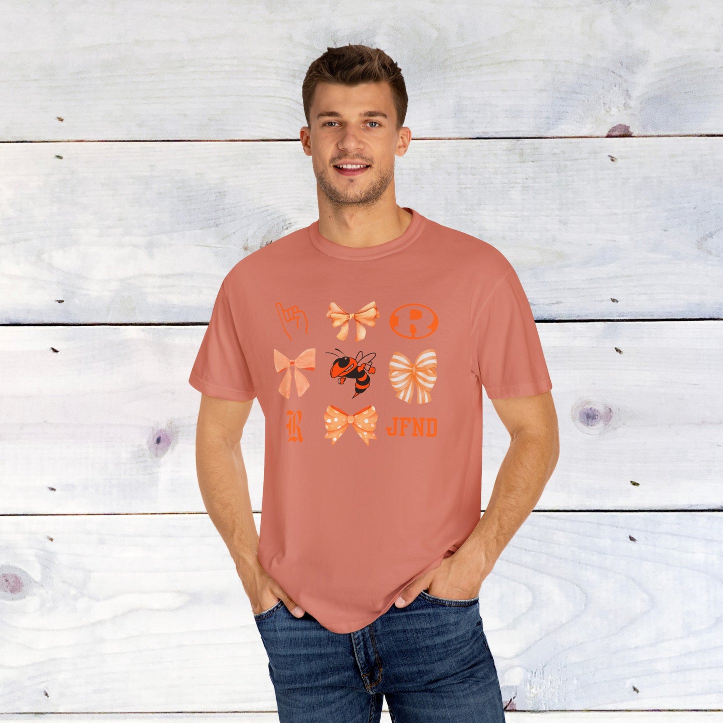 Rockwal Yellowjacket Bow Comfort Colors T
