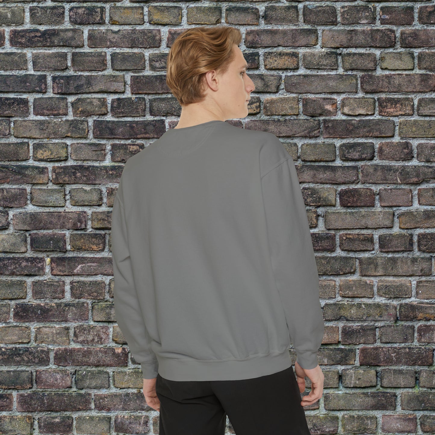 Game Day Comfort Colors Sweater - Brown Text