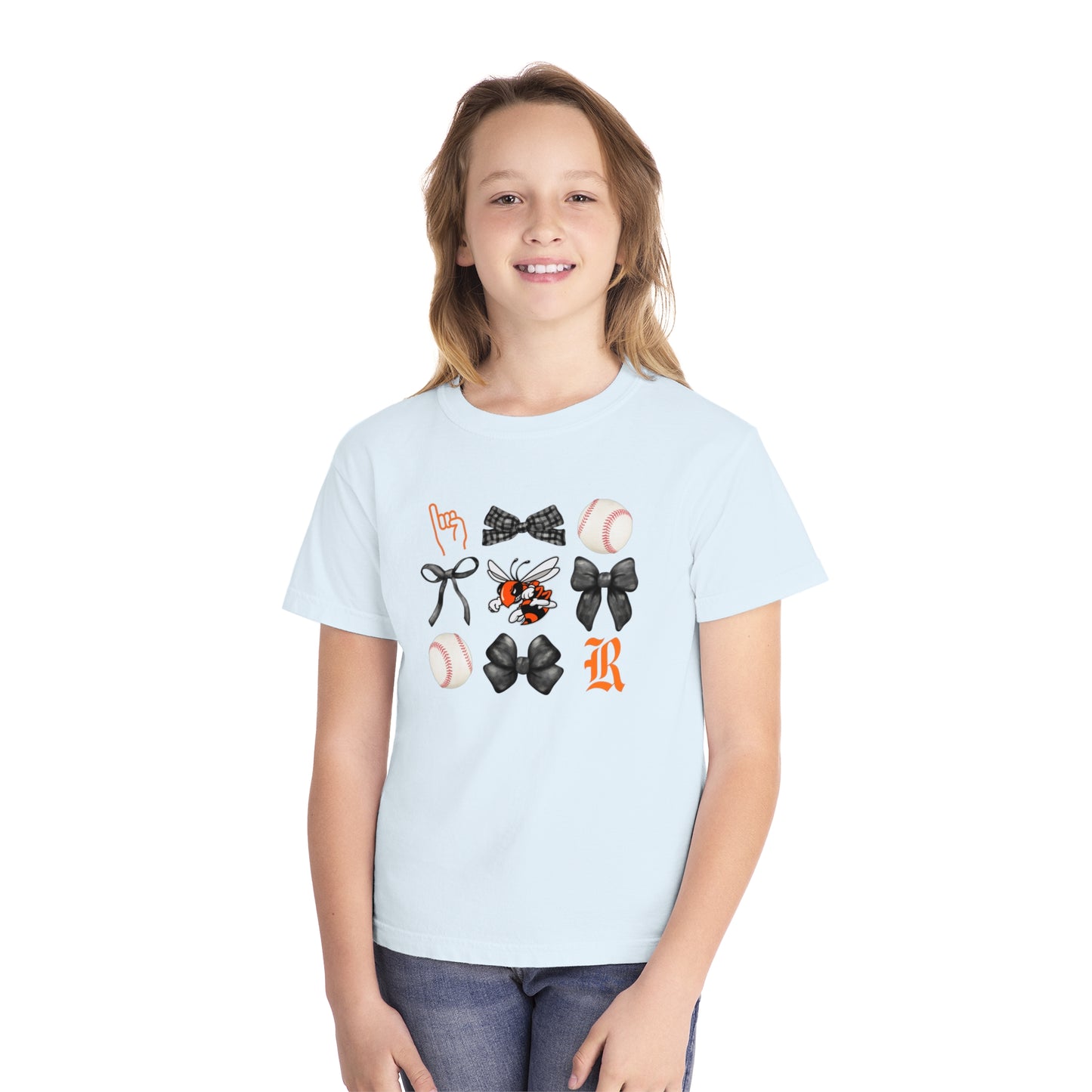 Youth Jackets Baseball Grid Comfort Colors T Shirt