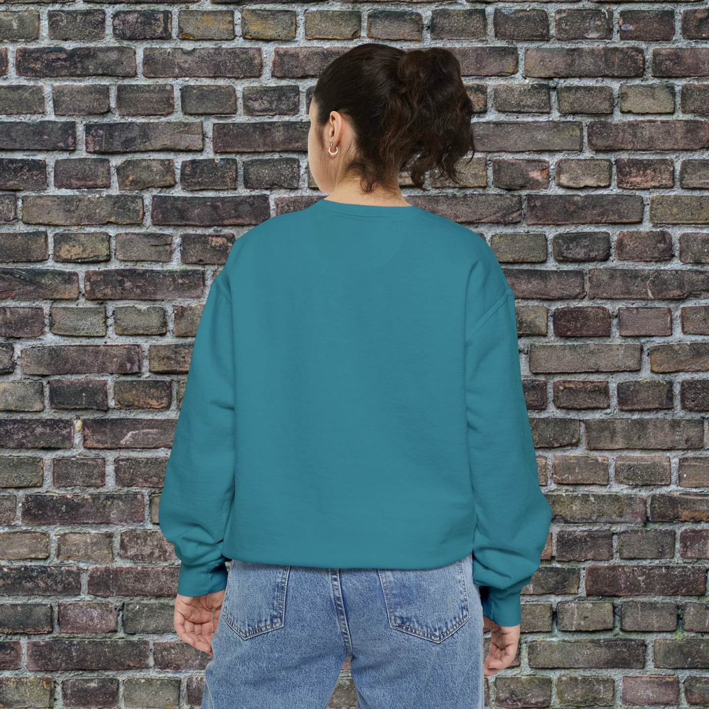 Game Day Comfort Colors Sweater - Brown Text