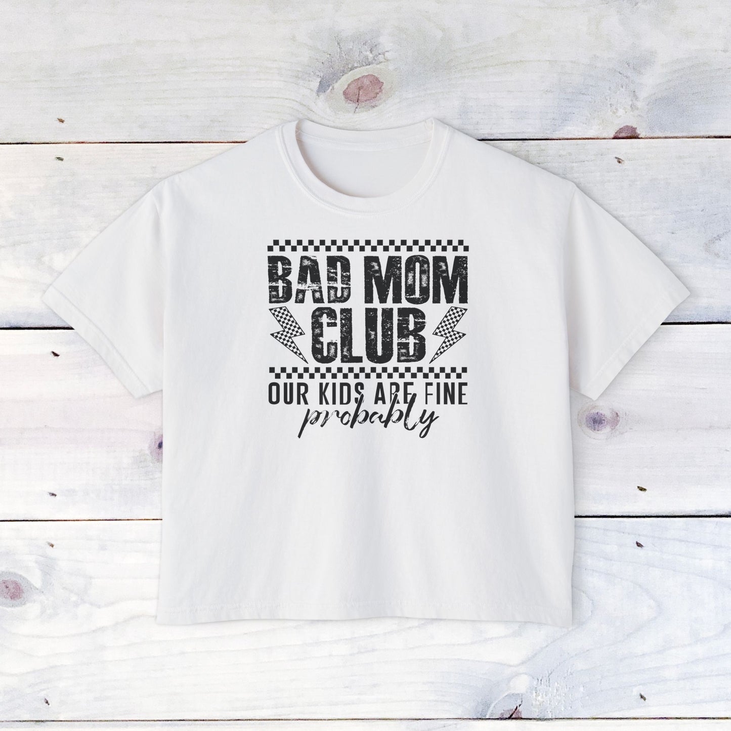 Bad Mom Club Tee - Comfort Colors Women's Boxy T‑Shirt