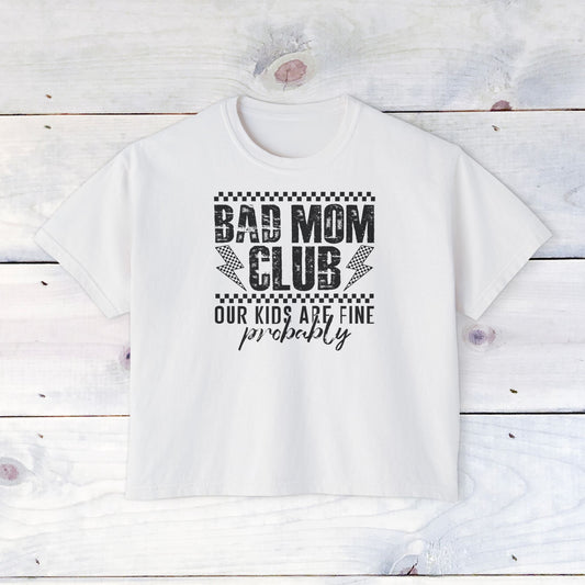 Bad Mom Club Tee - Comfort Colors Women's Boxy T‑Shirt