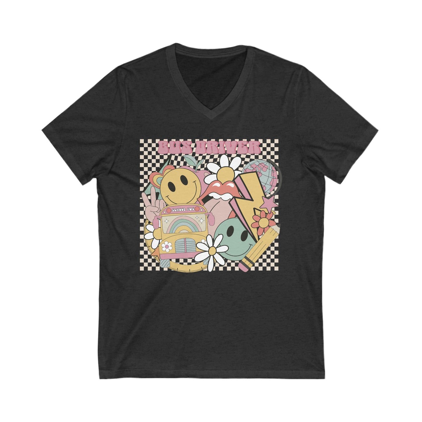 Bus Driver Unisex V-Neck Tee