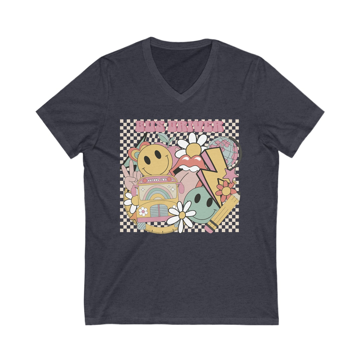 Bus Driver Unisex V-Neck Tee