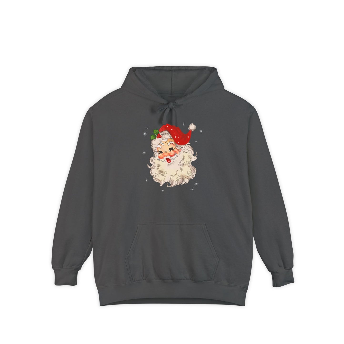 Sparkle Santa Comfort Colors Hoodie