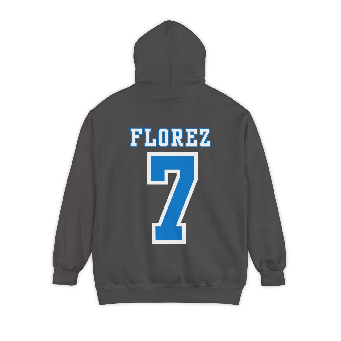 Custom Stallions Mom #7 Florez Comfort Colors Hoodie