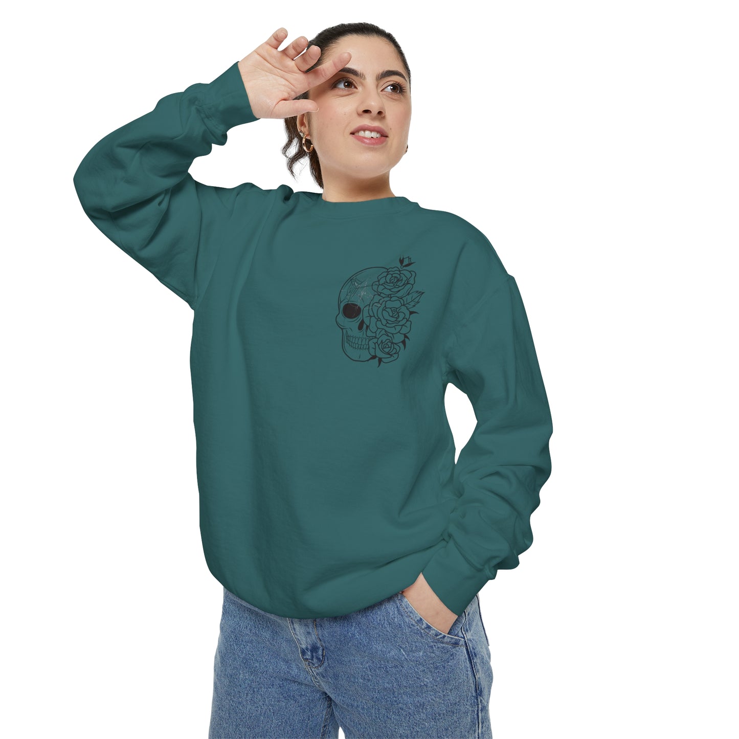 Skull Front, Vastly Overrated Back - Comfort Colors Pullover - Multi Color Options