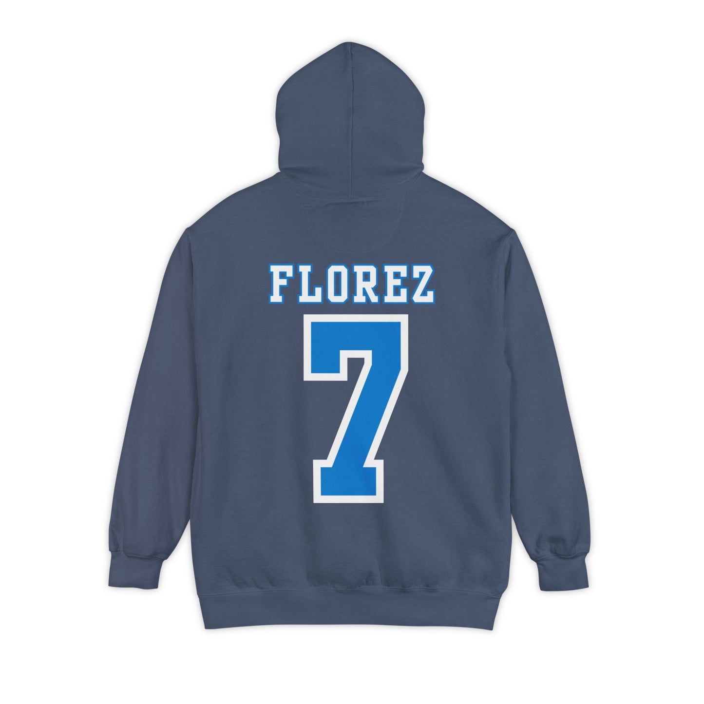 Custom Stallions Mom #7 Florez Comfort Colors Hoodie
