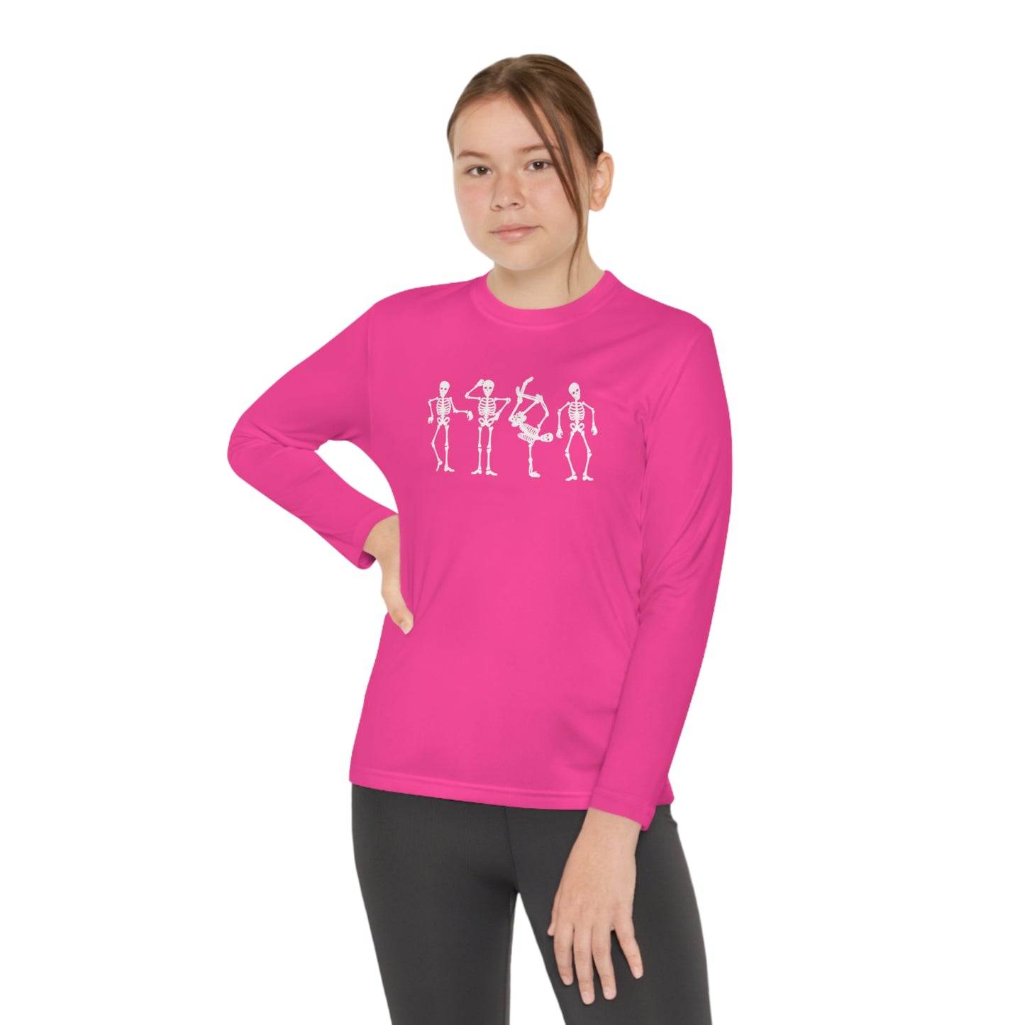Youth Dancing Skelly Long Sleeve T-Shirt