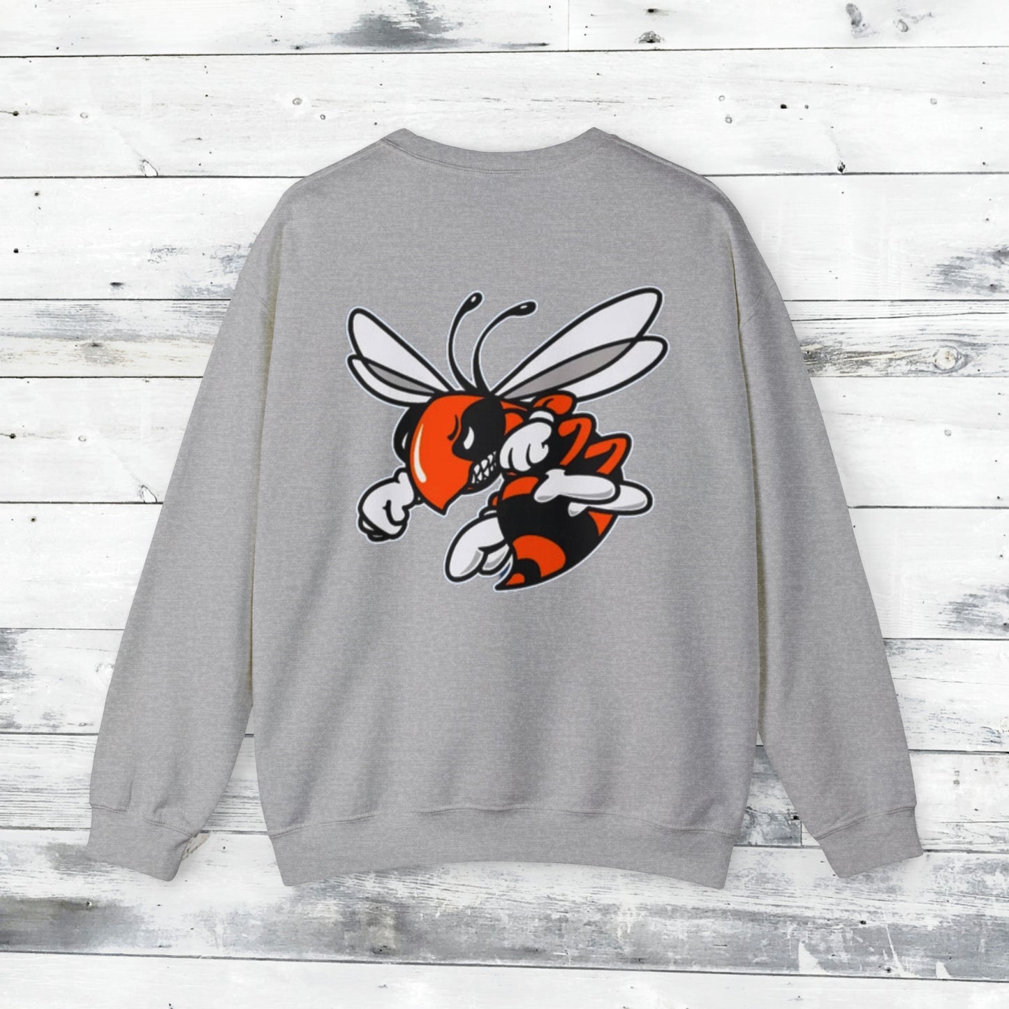 JFND front and Yellowjacket back Sweater