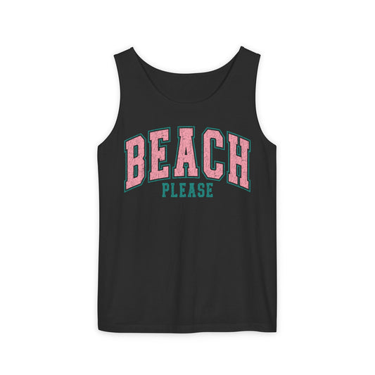 Beach Please Tank - Comfort Colors