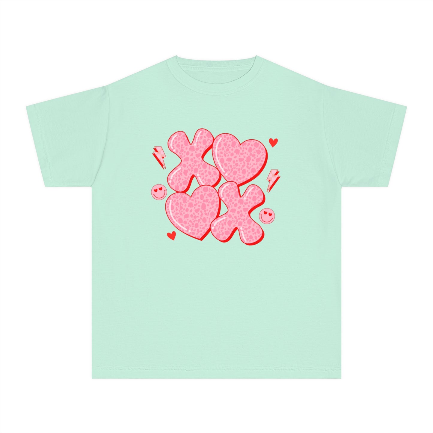 XOXO Cheetah Youth Comfort Colors Tee