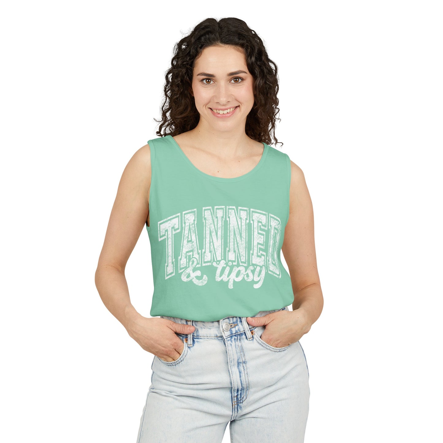 Tanned & Tipsy Comfort Colors Tank
